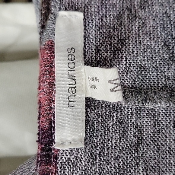 Maurices Hoodie Full Zip size Medium Floral Gray - Picture 7 of 9